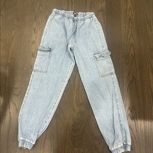 KATIEJ NYC Blue Cargo Joggers Size 12
Worn 1x